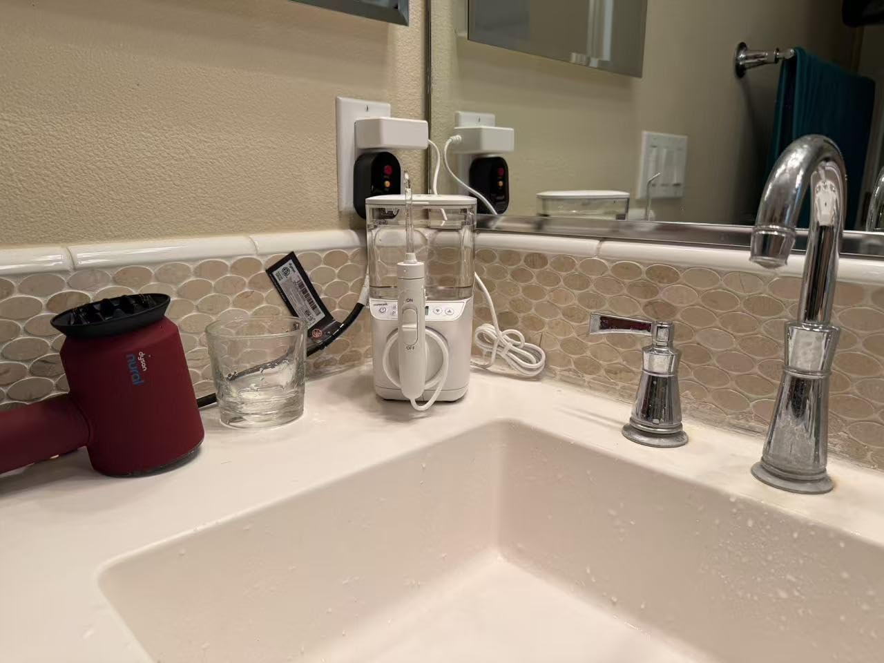 Waterpik Promax Water Flosser with SmartAdvance Mode for Daily Gum Health and Cleaning Teeth, Braces, Implants, ADA Accepted, Small Quiet Design, Electric Flosser with 10 Settings, 5 Tips, WF-23 customer photo 1