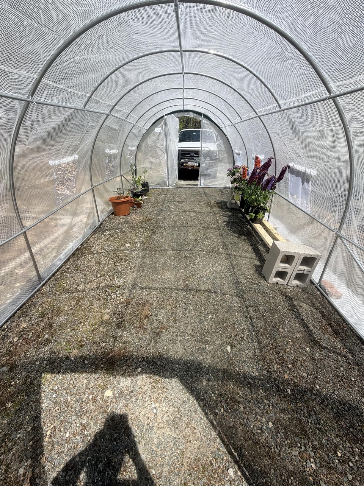 Quictent 25x10x6.6 FT Premium Greenhouse for Outdoors with 2 Door Frames, Reinforced Top Structure & Cover, Large Heavy Duty Walk-in Tunnel Hoop Green House for Garden Backyard Flower Winter, Green customer photo 2