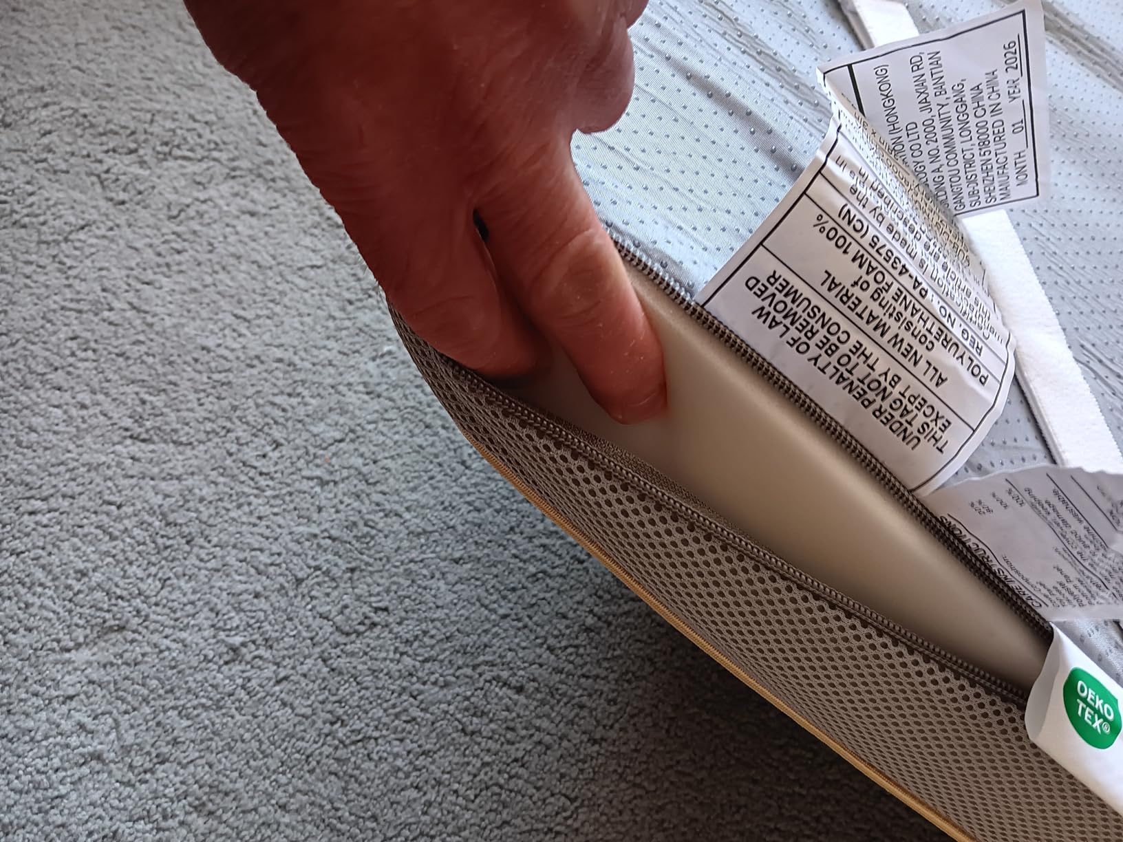 PERLECARE Firm Mattress Topper Queen, 3 Inch Hard Mattress Topper for Pressure Relief, Mattress Pad with Cooling Bamboo Cover, High Density Memory Foam, Removable & Washable customer photo 2
