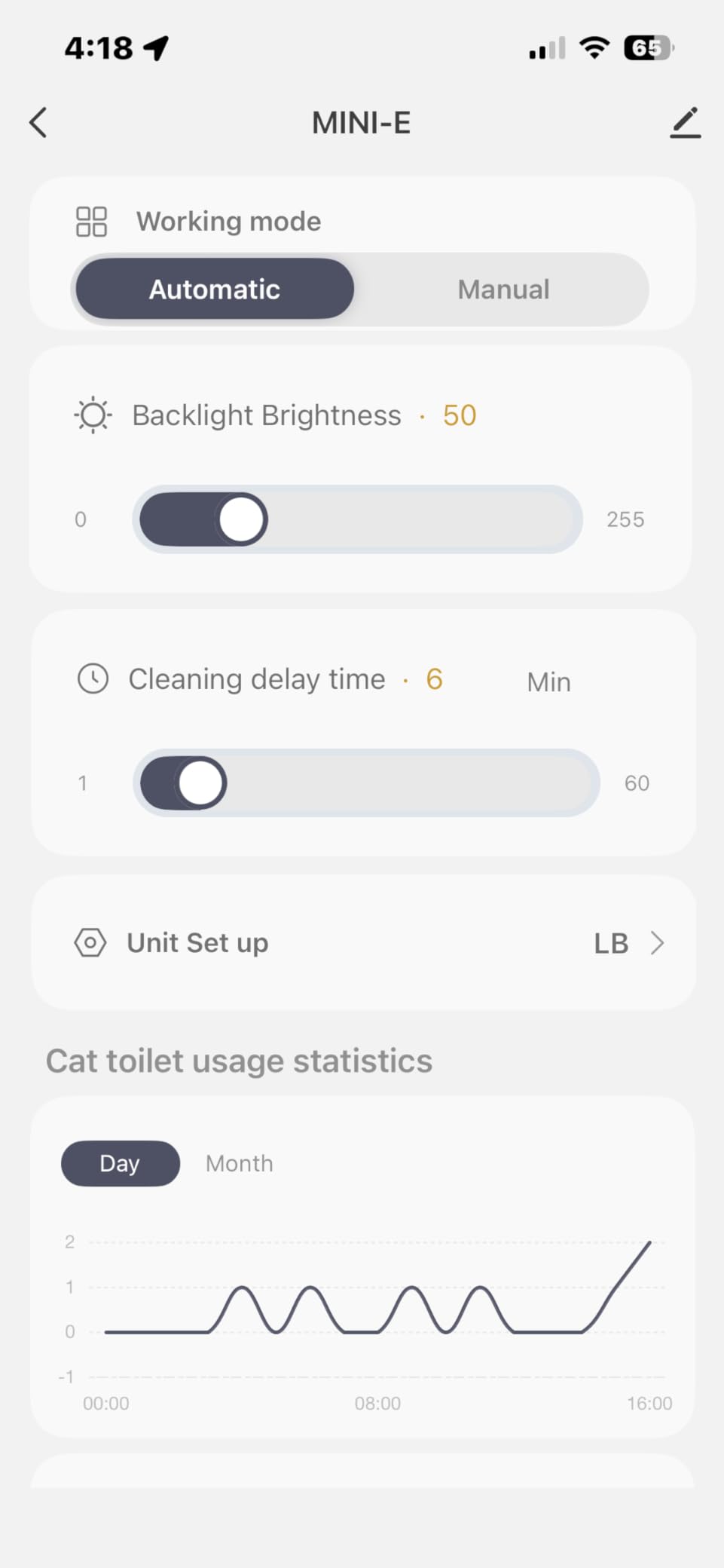 Automatic Cat Litter Box, Self Cleaning Litter Box for Multiple Cats with Open Top Design, App Control and Safety Protection, Ultra-Quiet, Easy Setup, Light Gray customer photo 1