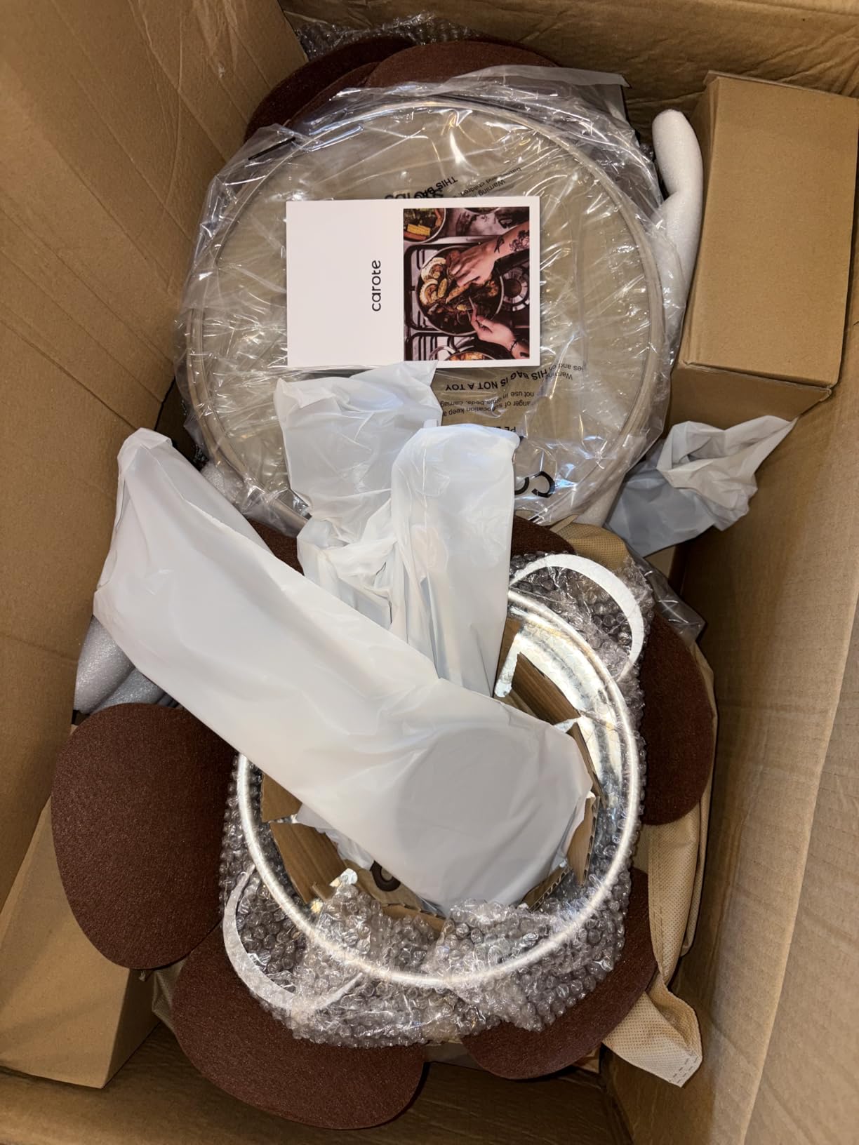 CAROTE 21pcs Tri-Ply Stainless Steel Cookware Set, Pots and Pans Set, Non Toxic Induction Kitchen Cooking Sets, Cookware Collection, Mirror Polish, Gold customer photo 1