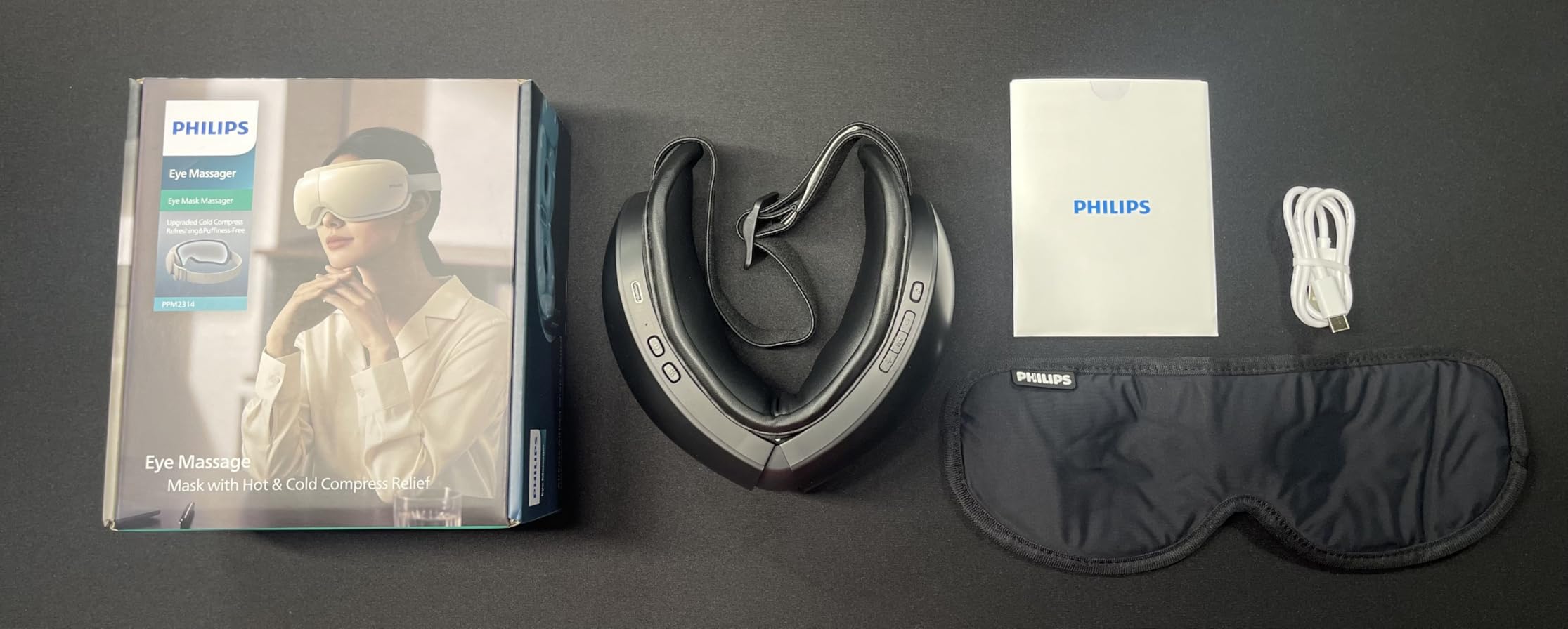 Philips Eye Massager with Heat and Cooling, Rechargeable Eye Mask with Bluetooth Music & Compression Massage, Migraine Relief and Eye Strain, Dry Eye Care, Improve Sleep customer photo 1