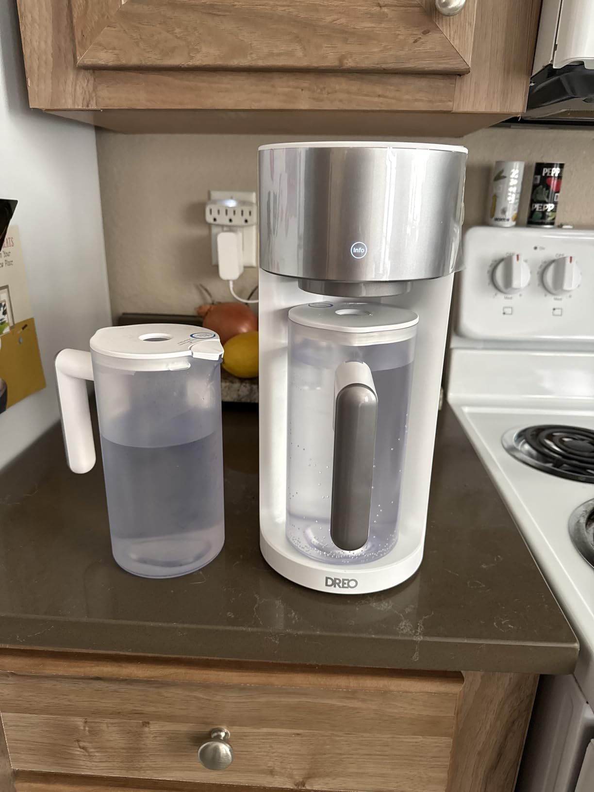 DREO Reverse Osmosis Water Filter Countertop, RO Filtration System, 3:1 Pure to Drain, TDS & Filter Life & Autofill Pitcher, Installation-Free, Self-Cleaning Water Purifier, RO Water Filter customer photo 1