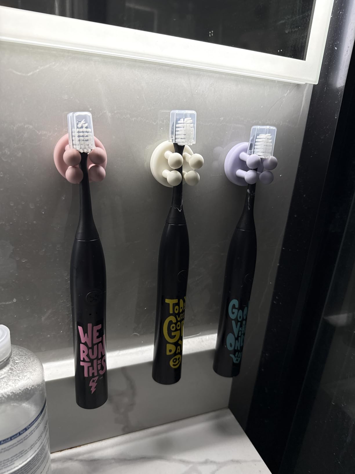 Made by Dentists Sonic X Electric Toothbrush - Rechargeable Kids Sonic Toothbrush, 8X Plaque Removal, 2 Speed Modes, 2-Minute Timer, 6 Brush Heads Included, Tweens Ages 7+, Good Vibes Only Edition customer photo 1