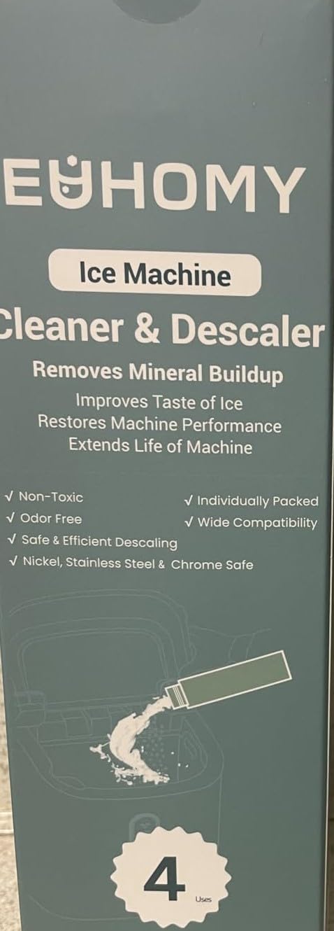 EUHOMY Commercial Nugget Ice Maker Machine, 80lbs/24H, Stainless Steel Under Counter Pebble Ice Maker with Water Filter, 9.25lbs Storage Bin, Soft Sonic Ice Machine for Home/Bar/Cafe/Restaurant customer photo 1