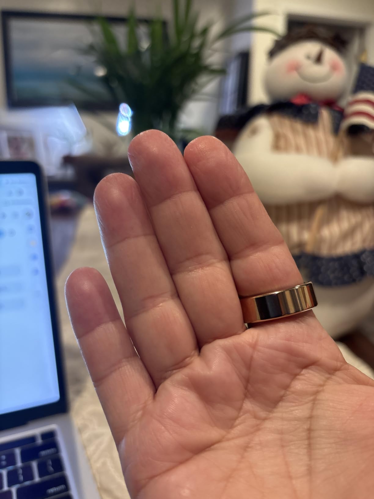 Smart Ring for Women Men, Health Fitness Ring Gen 3 with Free App No Subscription Fee, Stress & Sleep Monitor, Heart Rate & Step Tracker, IP68 Waterproof, Android/iOS Compatible (Rosegold,7) customer photo 1