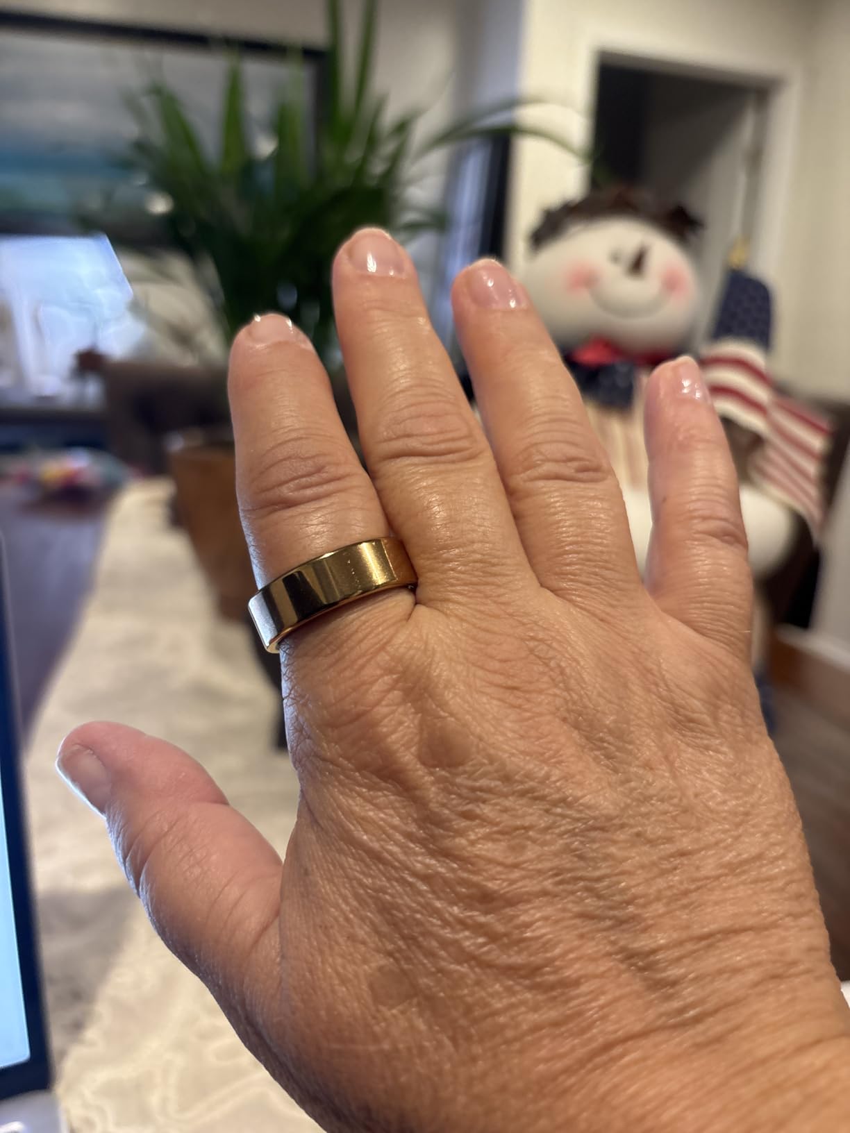 Smart Ring for Women Men, Health Fitness Ring Gen 3 with Free App No Subscription Fee, Stress & Sleep Monitor, Heart Rate & Step Tracker, IP68 Waterproof, Android/iOS Compatible (Rosegold,7) customer photo 2