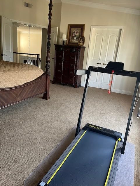 TOPUTURE Walking Pad Treadmill with 12% Incline, 4 in 1 Foldable Treadmill with Handle Bar for Home/Office, Under Desk Treadmills Portable Folding Walking Pad with App & Bluetooth Speaker, 0.6-10MPH customer photo 2