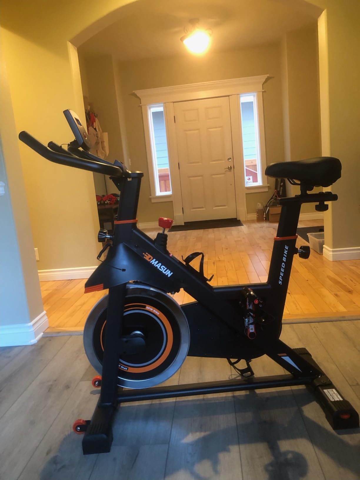 DMASUN Exercise Bike, Silent Magnetic Resistance Stationary Bike for Home with 330 LBS Capacity, Indoor Bike with Comfortable Seat Cushion customer photo 2
