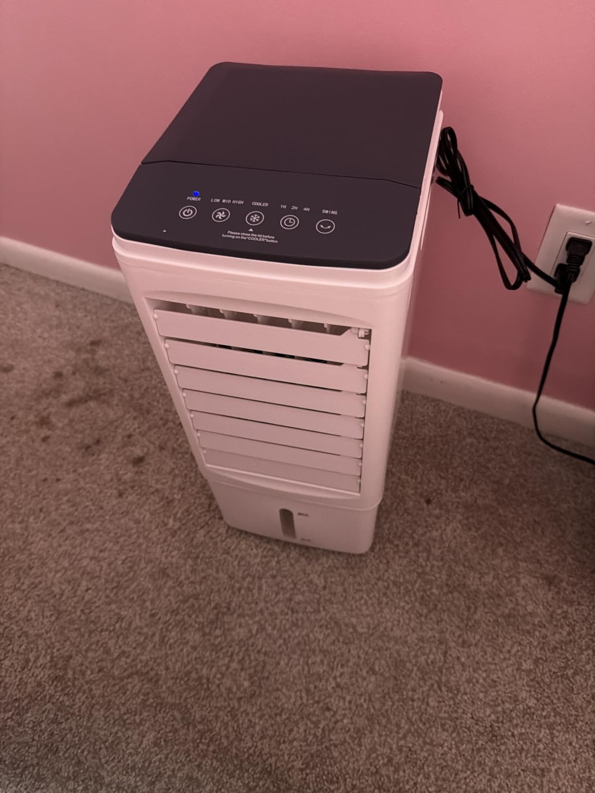 Portable Air Conditioners, Portable AC Unit, Evaporative Air Cooler w/ 2.5 Gal Tank, Fast Cooling, 3 Speeds, Windowless Air Conditioner w/7H Timer, Swamp Cooler for Room Home Office Garage customer photo 2