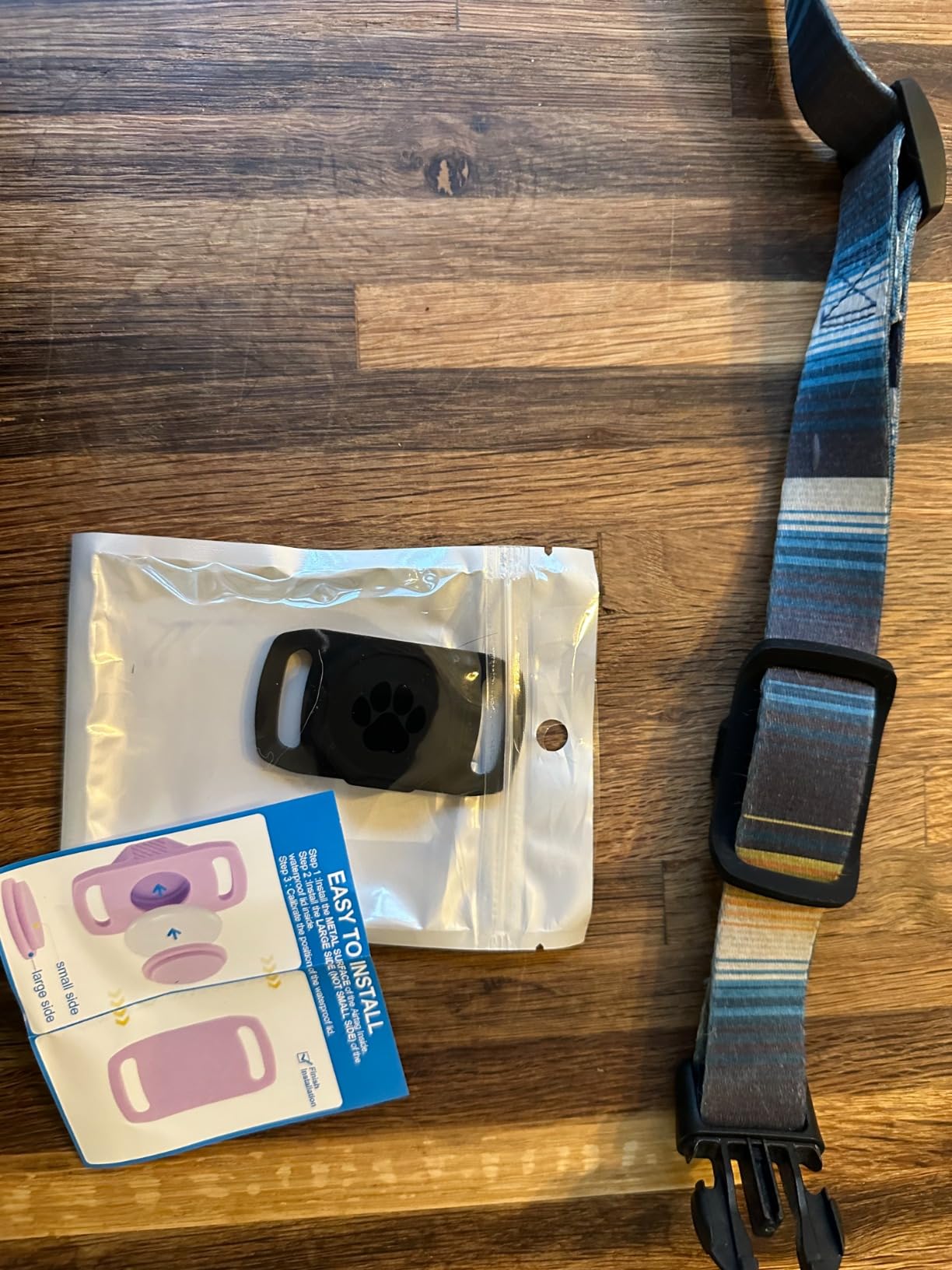Smart Pet Tracker for Collar - Dog Trackers Pet Location Tracker with Holder, No Monthly Fee, Anti-Lost Tracking Device for Pets, Luggage, Bag Straps, Compatible with Google Android Only(Not for iOS) customer photo 2