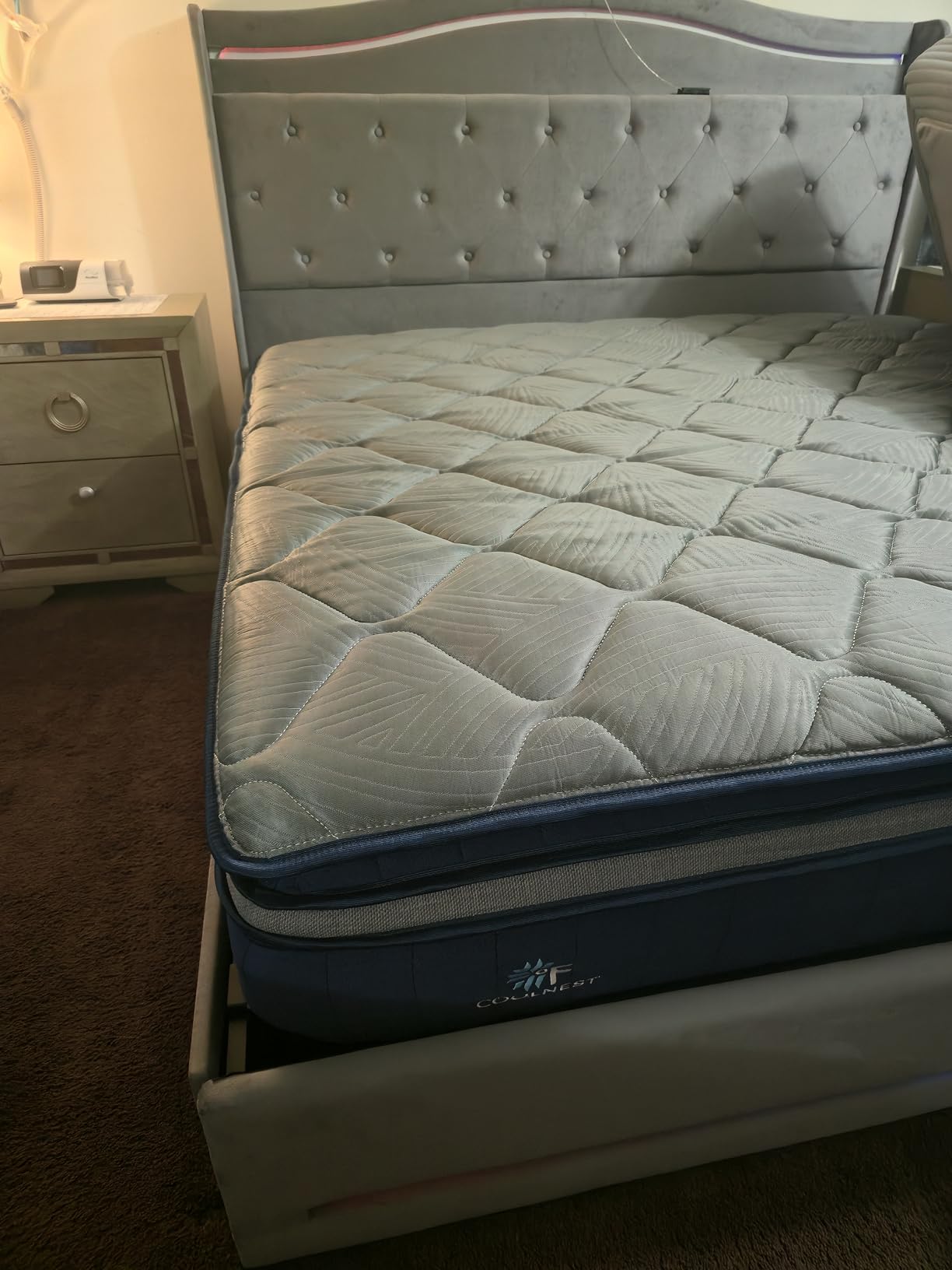 Sweetnight CoolNest 14 Inch Queen Mattress, Hybrid Queen Size Mattresses with DuoSense Pillow Top & Memory Foam for Feels up to 8 Degrees Cooler, Medium Firm Mattress Pressure Relief CertiPUR-US Certified customer photo 1