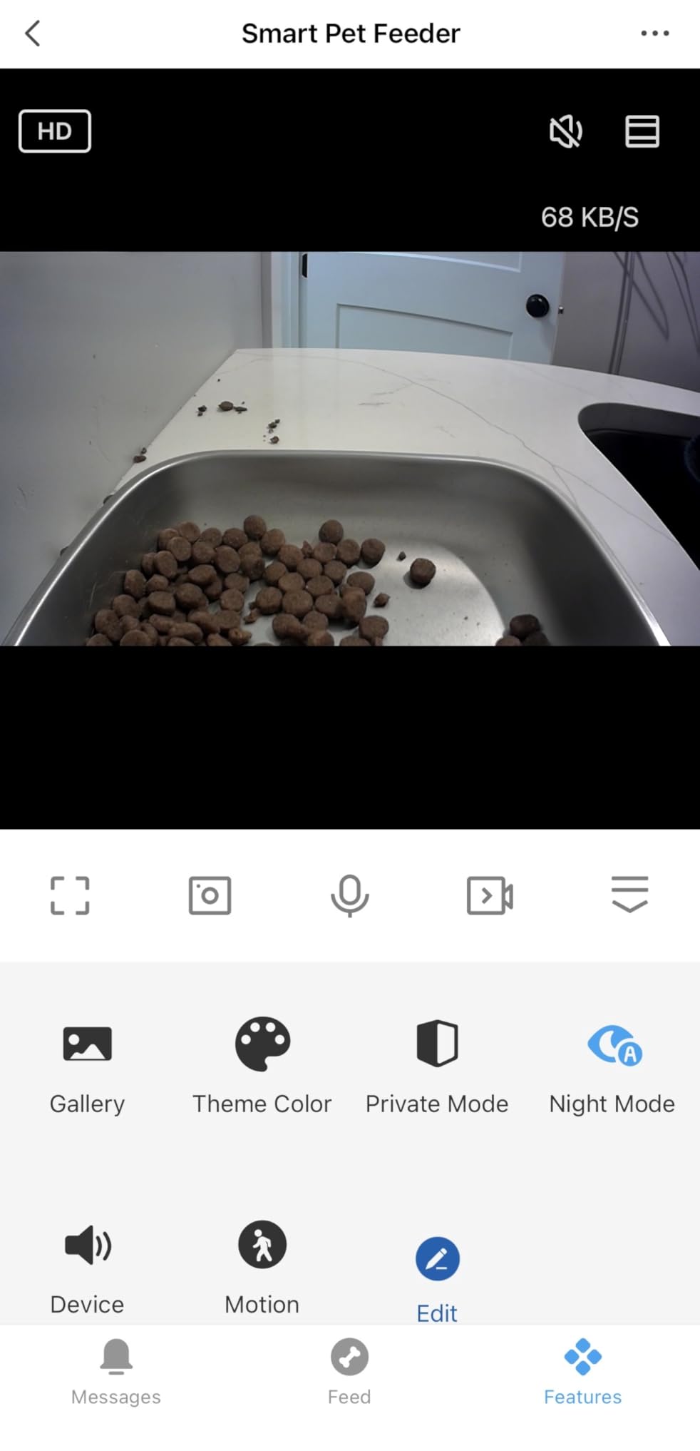 Automatic Cat Feeder with Camera - 7L/29 Cups Auto Dog Feeder with Large Food Tray & 1080P Night Vision, Elevated Bowl, 2-Way Audio, 10s Voice Recording, 5G WiFi Timed Cat Food Dispenser, 1-15 Meals customer photo 1
