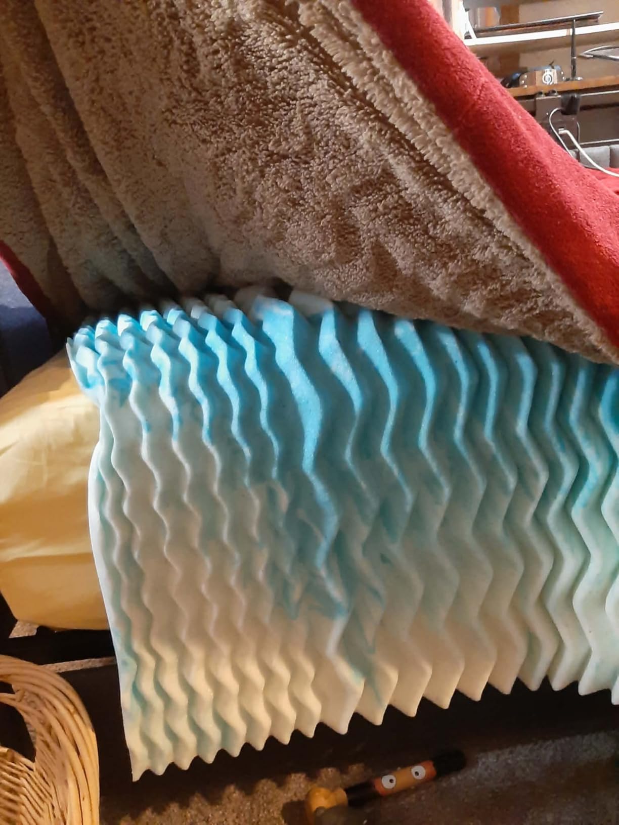 Extra Firm Mattress Topper Queen: 3 Inch Dual Firmness Flippable, Firm to Extra Firm Bed Topper, Double Sides Sleep for Back Pain, Cool Washable Anti-Slip Cover, CertiPUR-US Oeko-Tex Certified customer photo 2
