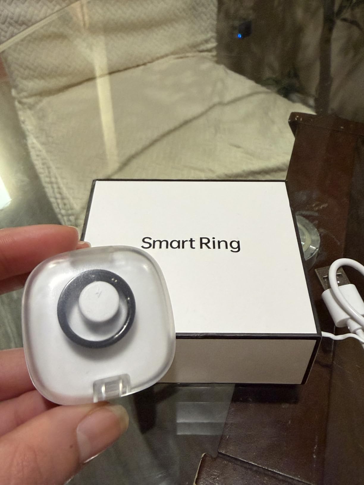 BIEMHA IP68 Waterproof Smart Ring - Fitness & Health Tracker with Sleep/Exercise Monitoring, Unisex for Women Men, iOS & Android Compatible, Long Lasting Battery Life, No Subscription (Rose Gold, 8) customer photo 1