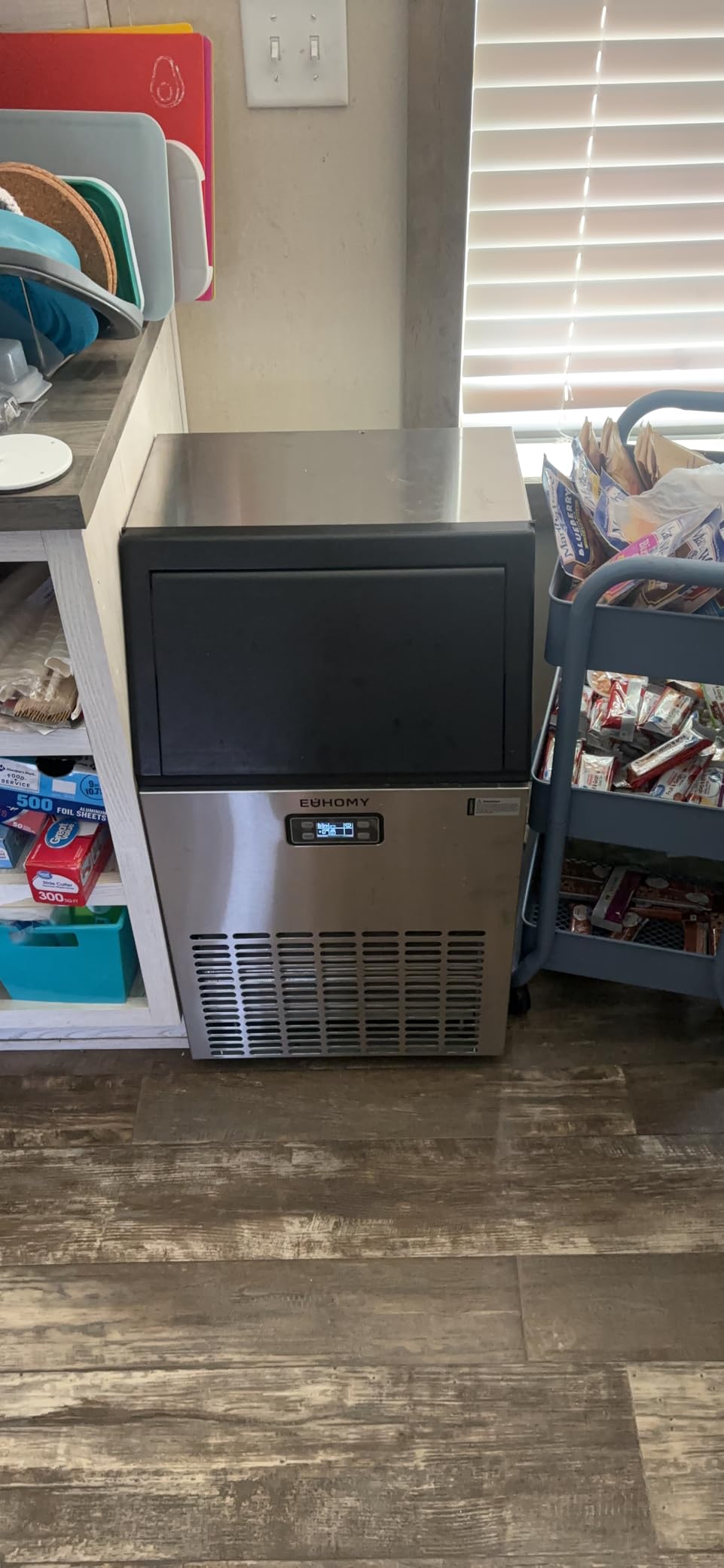 Commercial Ice Maker Machine - 110lbs Daily Production, 33lbs Ice Storage, Stainless Steel Freestanding & Under Counter Ice Maker, Ideal Ice Maker for Home/Bar/Restaurant/Outdoor Activities customer photo 2