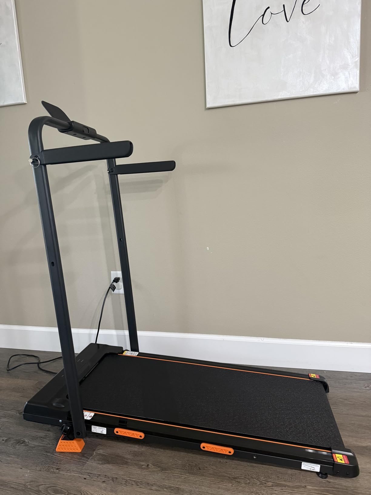 15% Auto Incline Walking Pad Treadmill with 12-Level, Under Desk Treadmill with Handles, 43