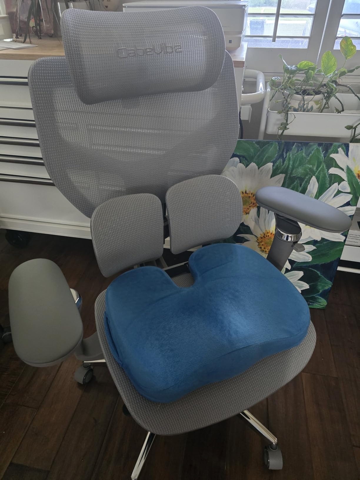Ergonomic Office Chair with Lumbar Support - Over 10 Hours Sitting Comfortable, Mesh Big and Tall Home Computer Desk Chairs, 4D Headrest, 630 Degree Armrest, Seat Depth Adjustable, 330 LBS customer photo 2