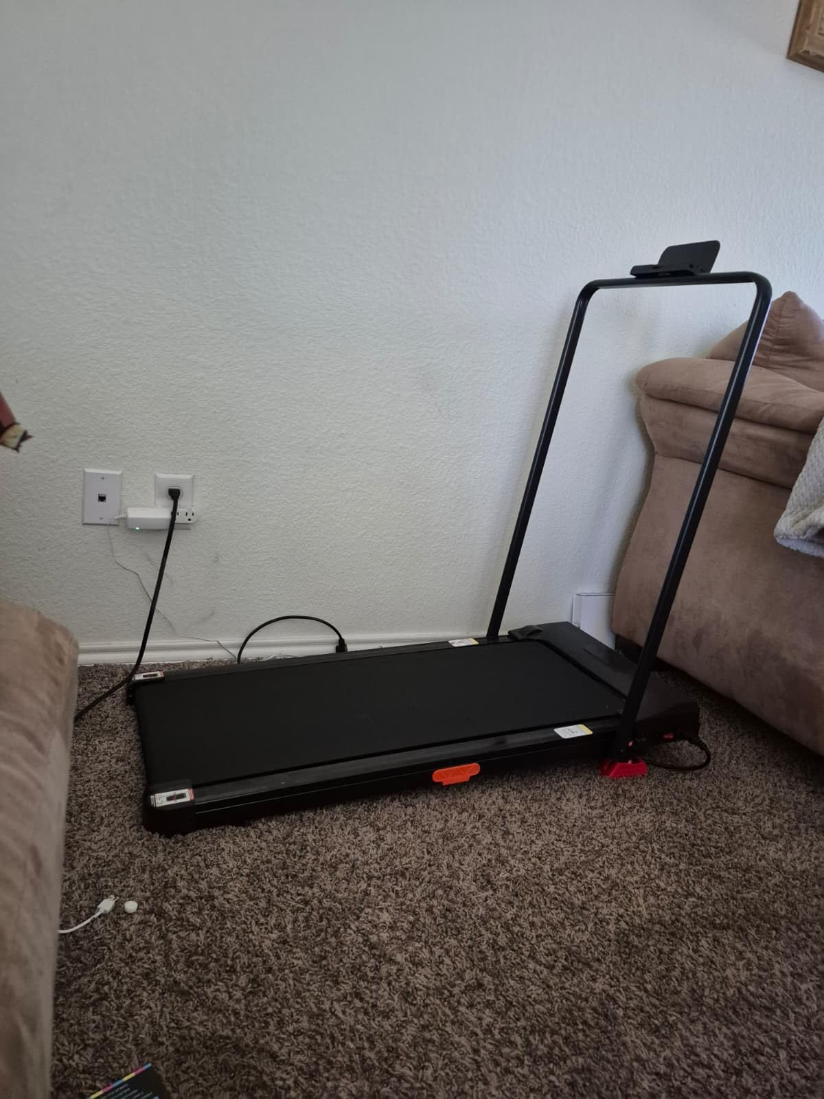 3-in-1 Walking Pad Treadmill with 16% Incline, Quiet Under Desk Treadmills for Home & Office, Compact Foldable Treadmill with Handles and 2.5HP Brushless, 330 LBS Capacity customer photo 1