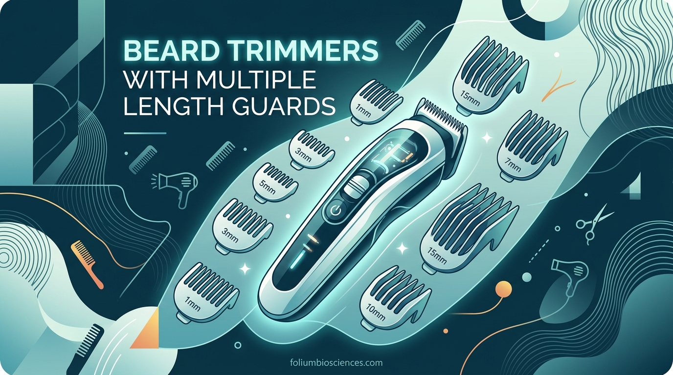 Beard Trimmers with Multiple Length Guards