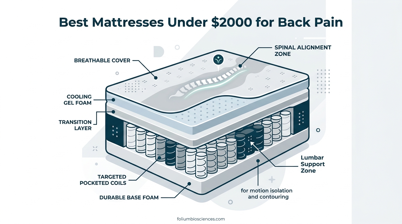 Best Mattresses Under $2000 for Back Pain