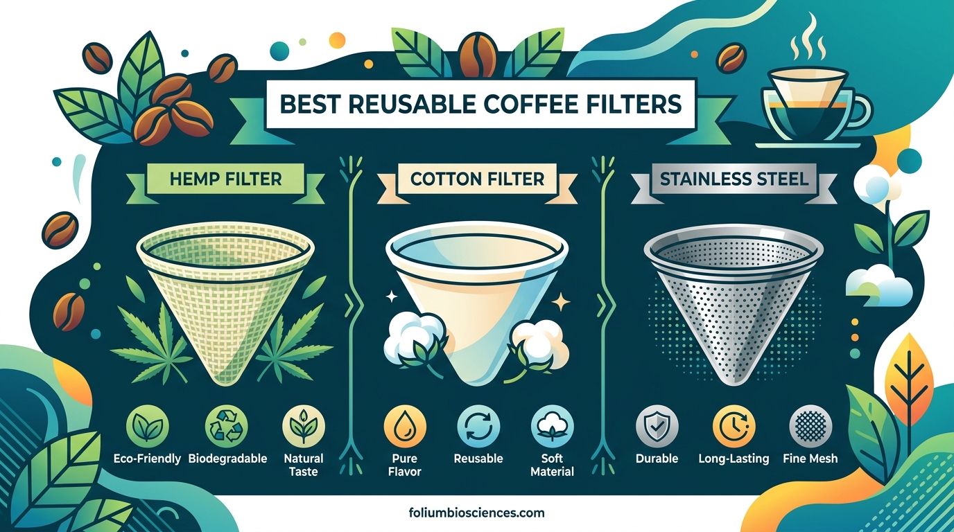 Best Reusable Coffee Filters Hemp, Cotton vs Stainless Steel