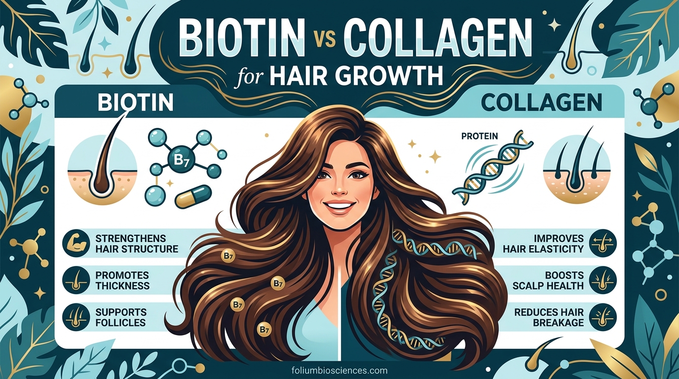 Biotin vs Collagen for Hair Growth