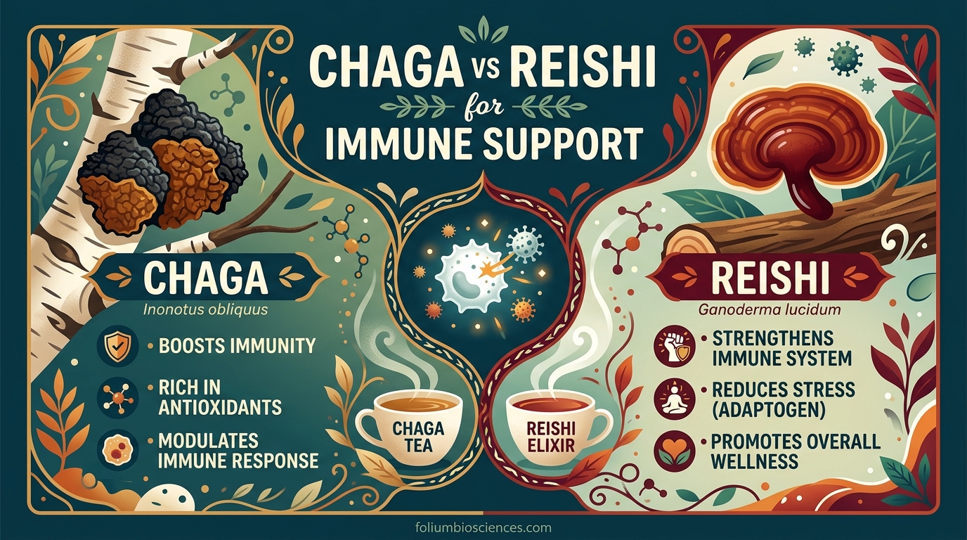 Chaga vs Reishi for Immune Support