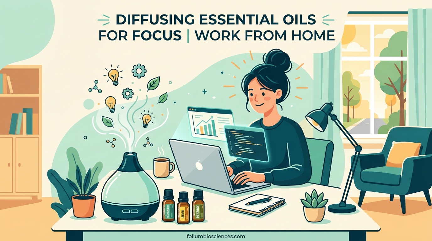 Diffusing Essential Oils for Focus While Working from Home