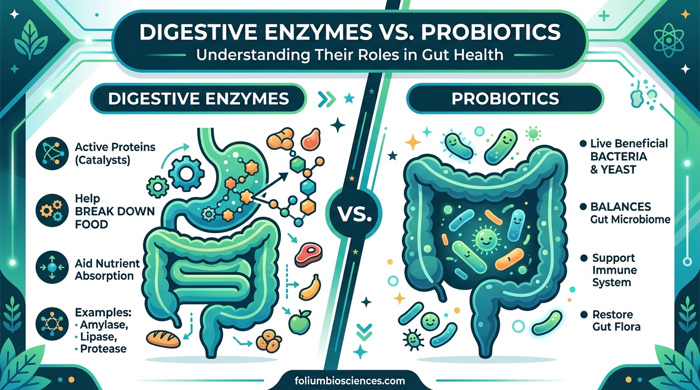Digestive Enzymes vs Probiotics