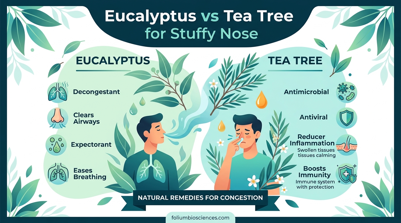 Eucalyptus vs Tea Tree for Stuffy Nose