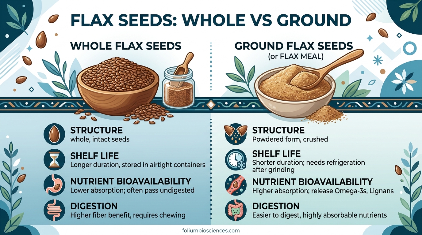 Flax Seeds Whole vs Ground
