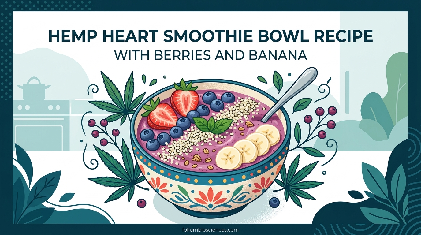 Hemp Heart Smoothie Bowl Recipe with Berries and Banana