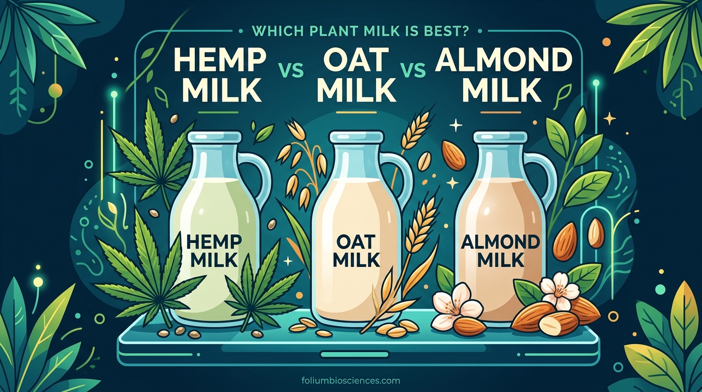 Hemp Milk vs Oat Milk vs Almond Milk
