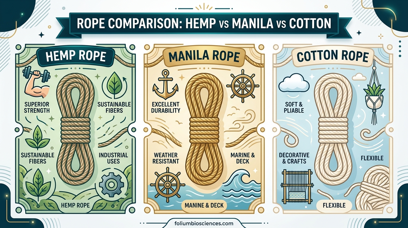 Hemp Rope vs Manila vs Cotton
