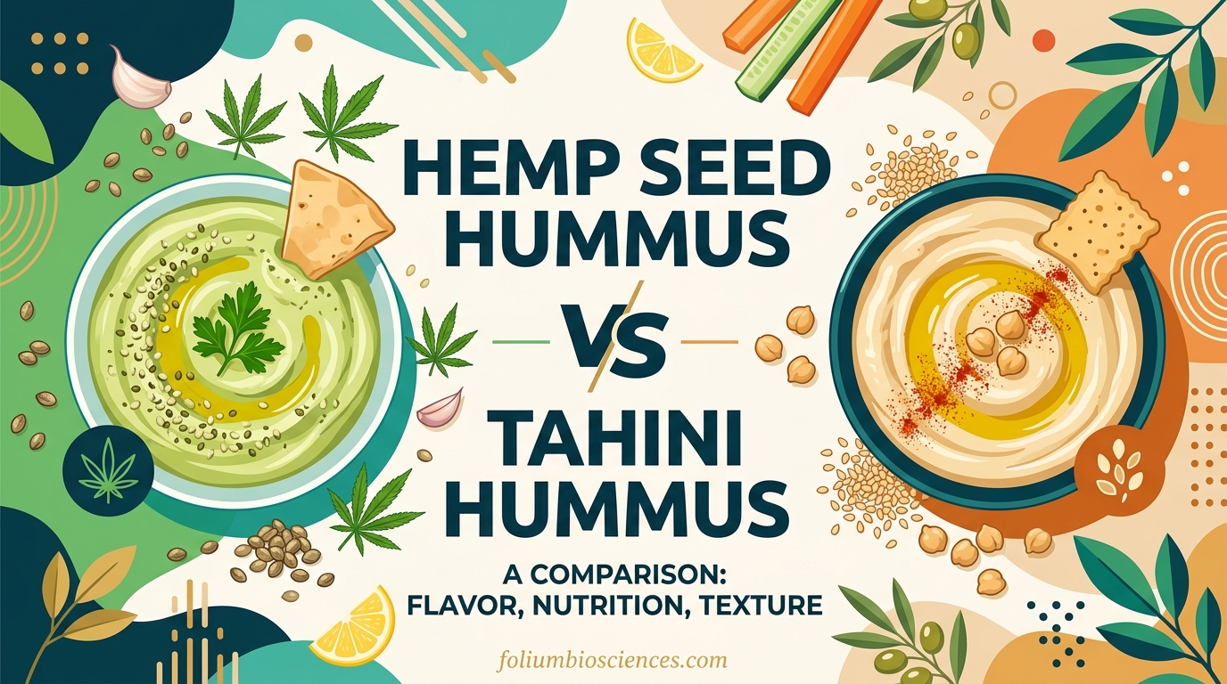 Hemp Seed Hummus vs Tahini Hummus