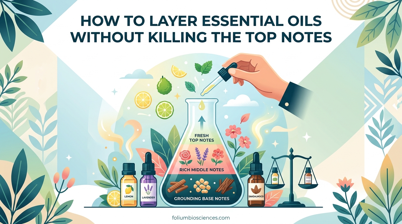 How to Layer Essential Oils Without Killing the Top Notes
