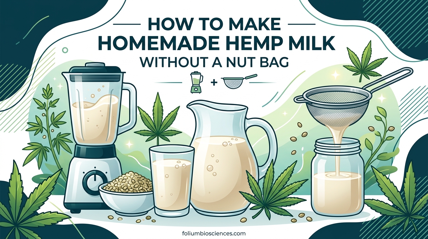 How to Make Homemade Hemp Milk Without a Nut Bag