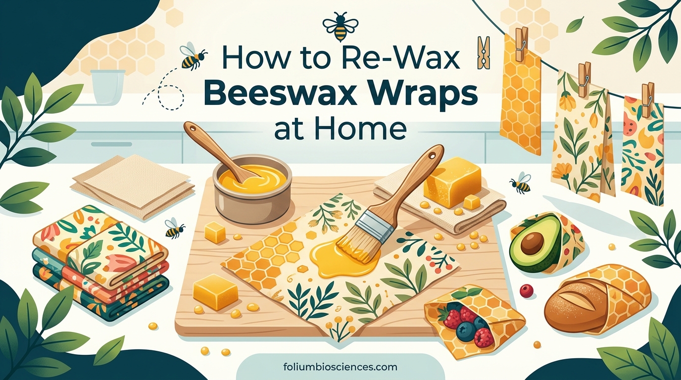 How to Re-Wax Beeswax Wraps at Home