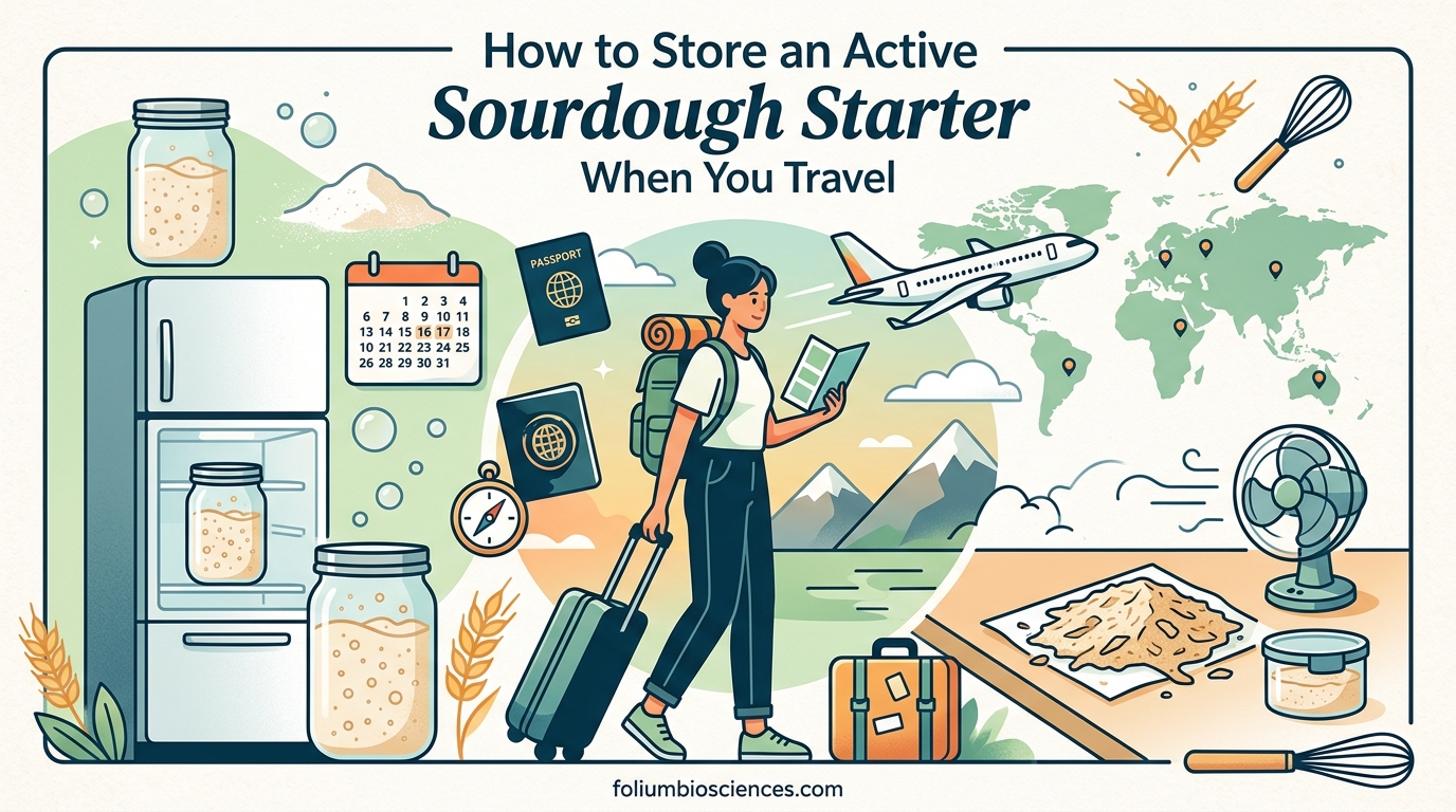 How to Store an Active Sourdough Starter When You Travel