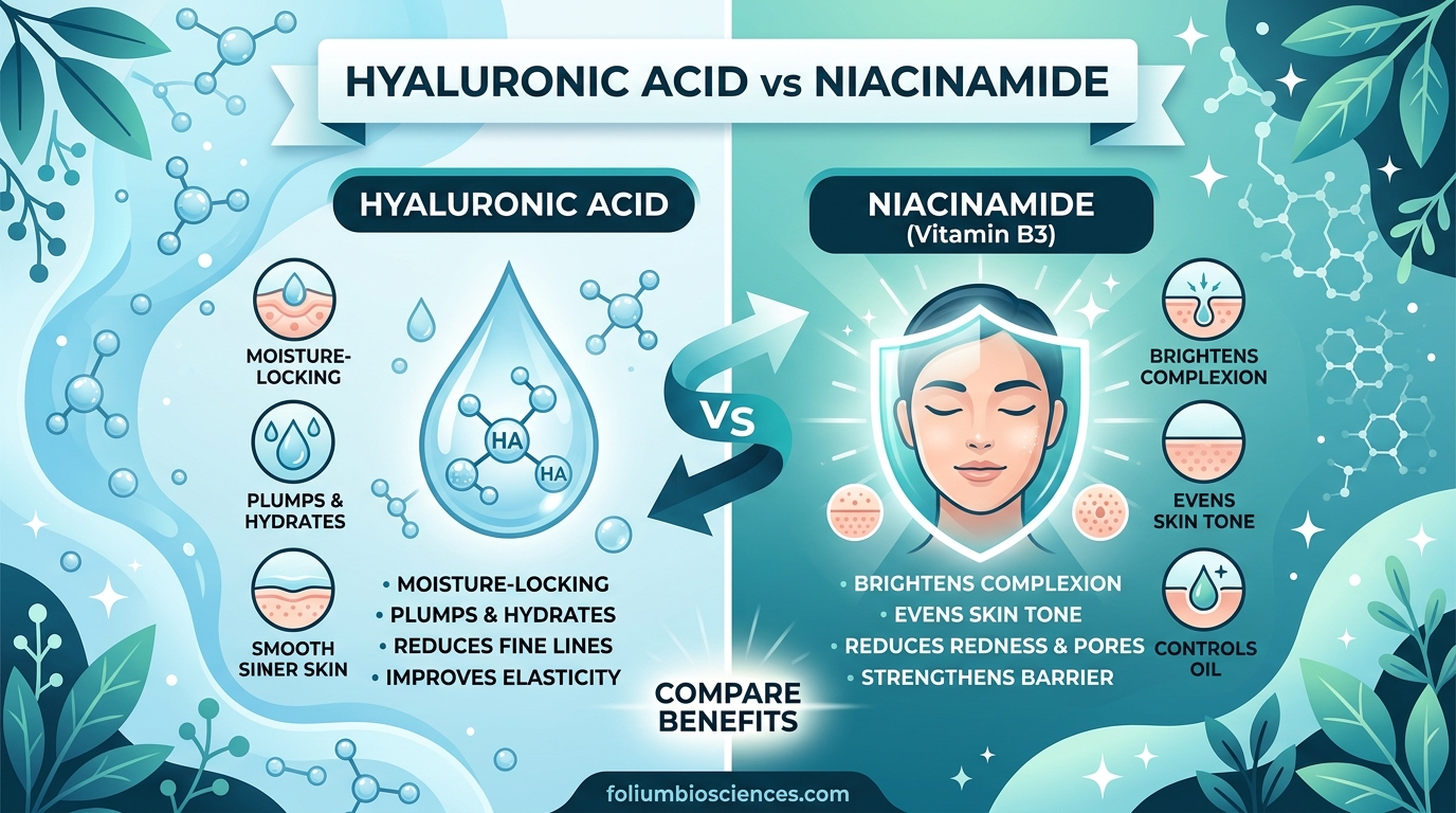 Hyaluronic Acid vs Niacinamide