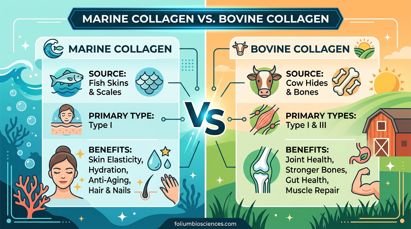 Marine Collagen vs Bovine Collagen
