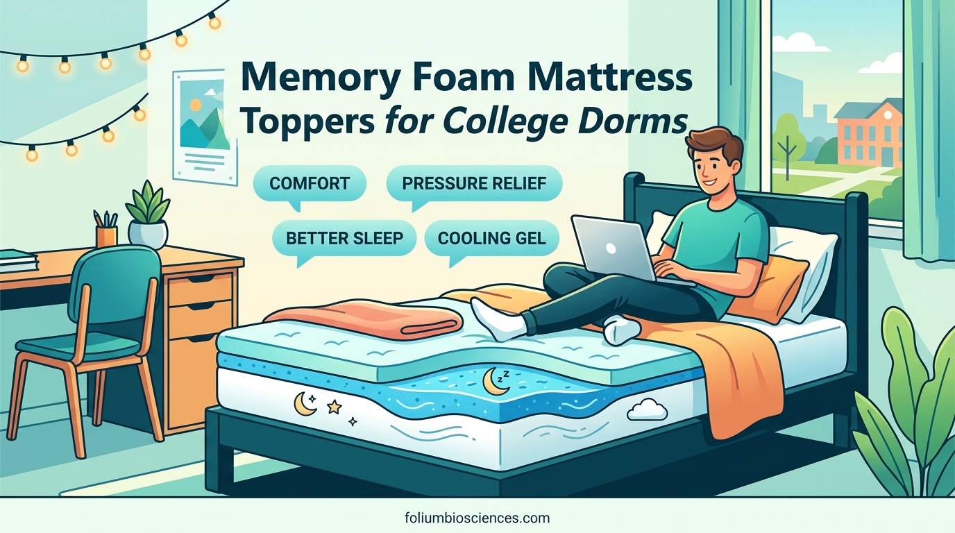 Memory Foam Mattress Toppers for College Dorms
