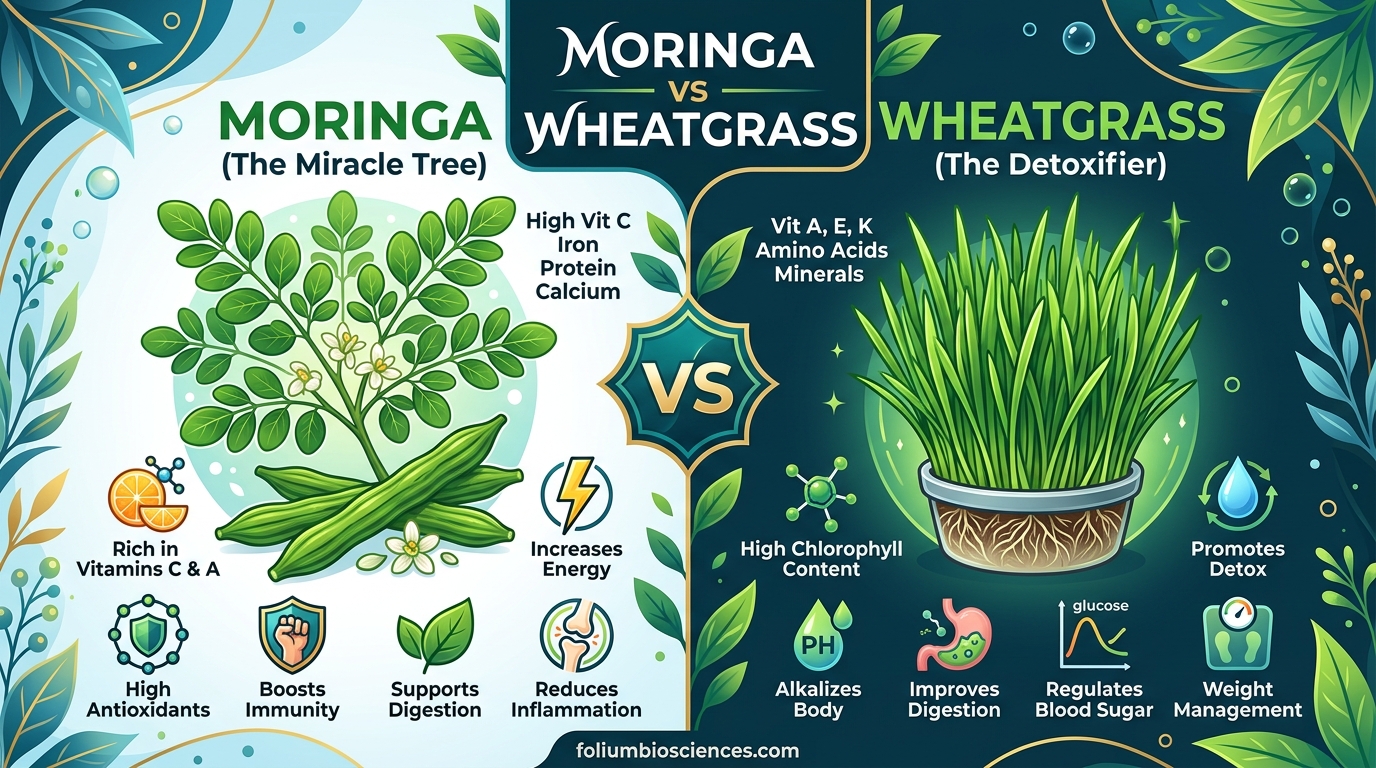 Moringa vs Wheatgrass