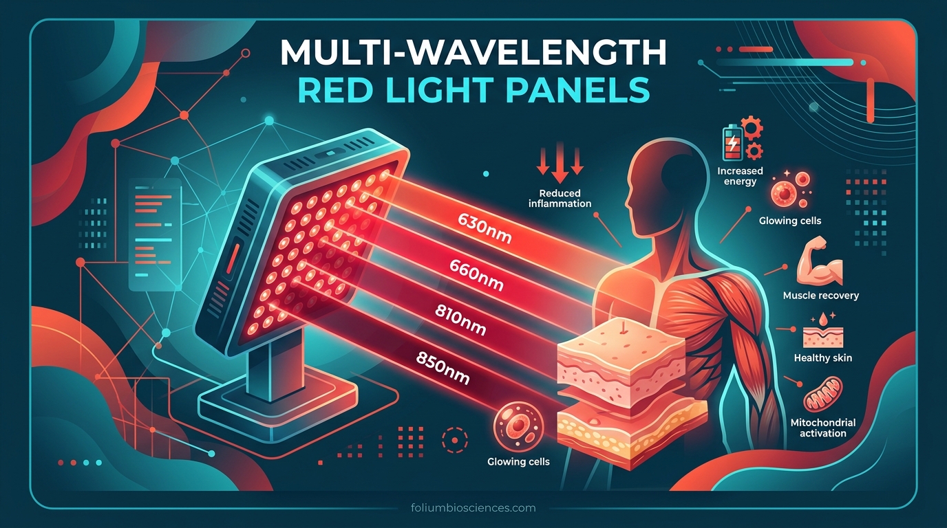 Multi-Wavelength Red Light Panels