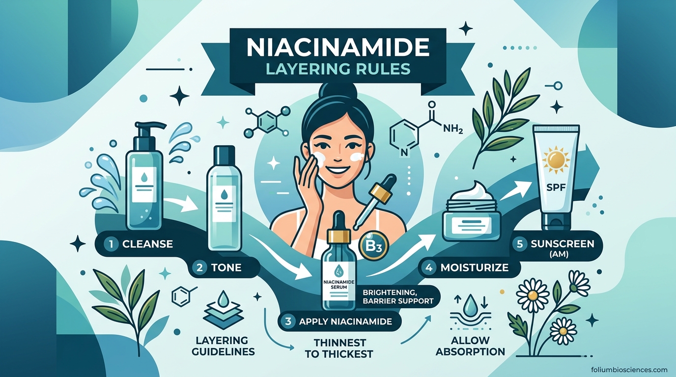 Niacinamide Layering Rules