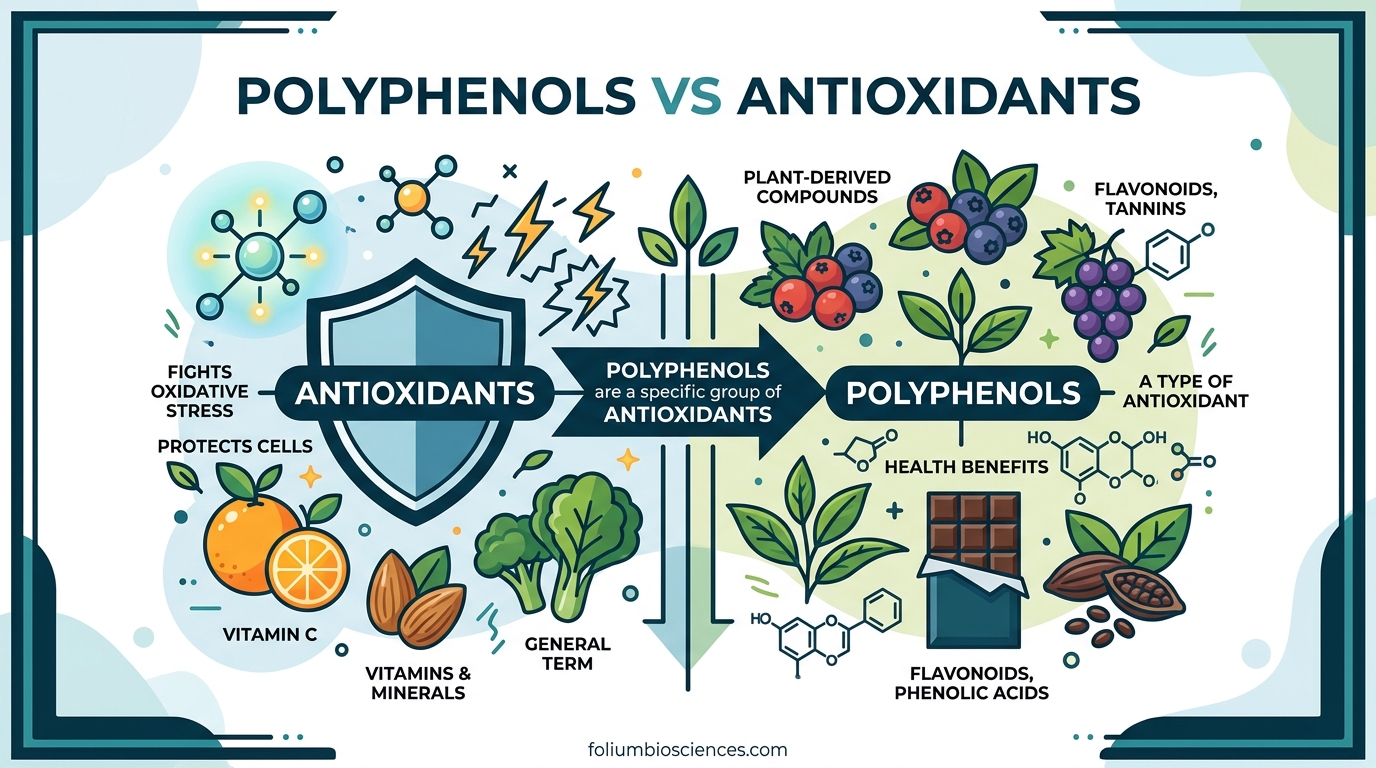 Polyphenols vs Antioxidants