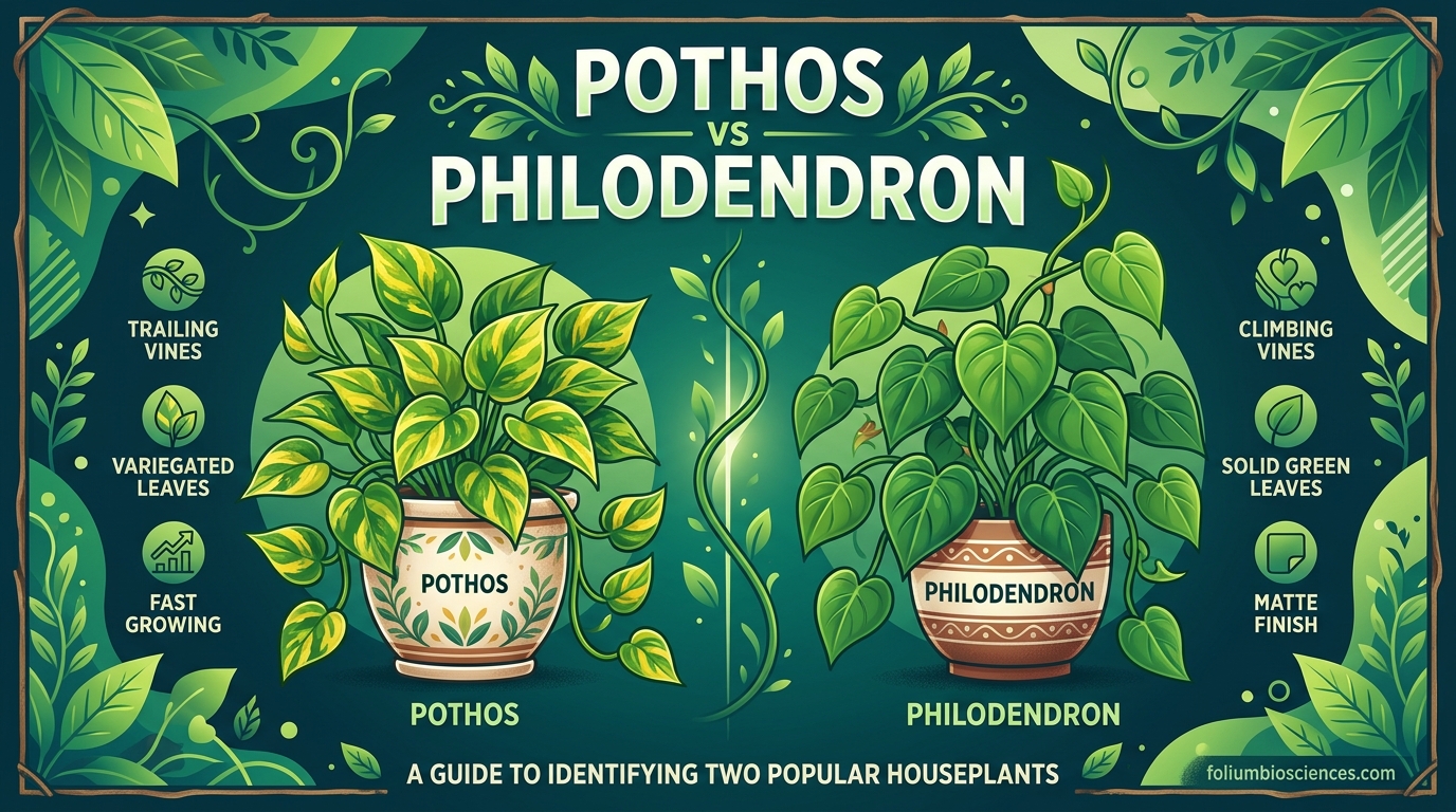 Pothos vs Philodendron