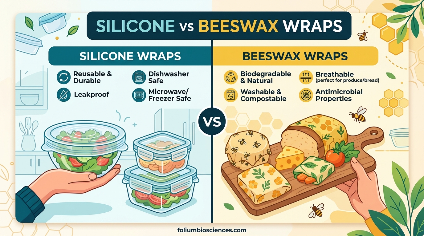 Silicone vs Beeswax Wraps