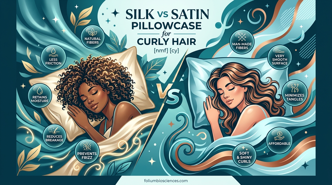 Silk vs Satin Pillowcase for Curly Hair